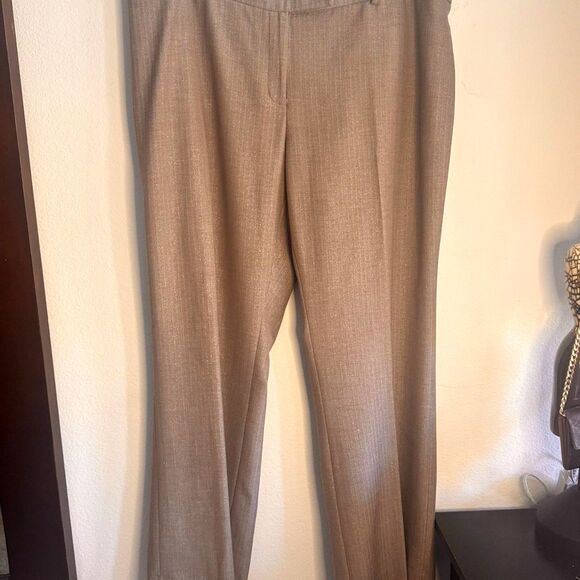Apostrophe Woman 20W Brown Herringbone Dress Pants Stretch Career Plus RN15099 - Picture 3 of 9